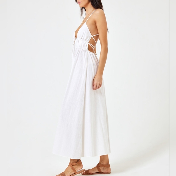 L*Space Playa Vista Midi Dress in Cream - Picture 3 of 7